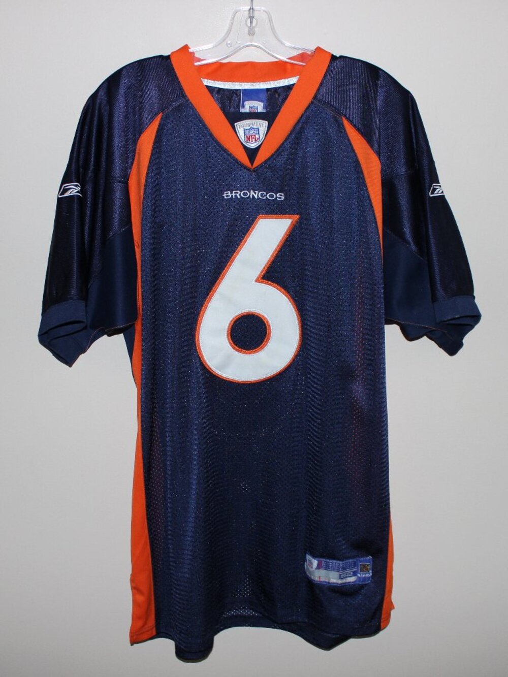 3/$88❤️vintage Reebok Jay CUTLER #6 Denver Broncos NFL Jersey Made in Korea